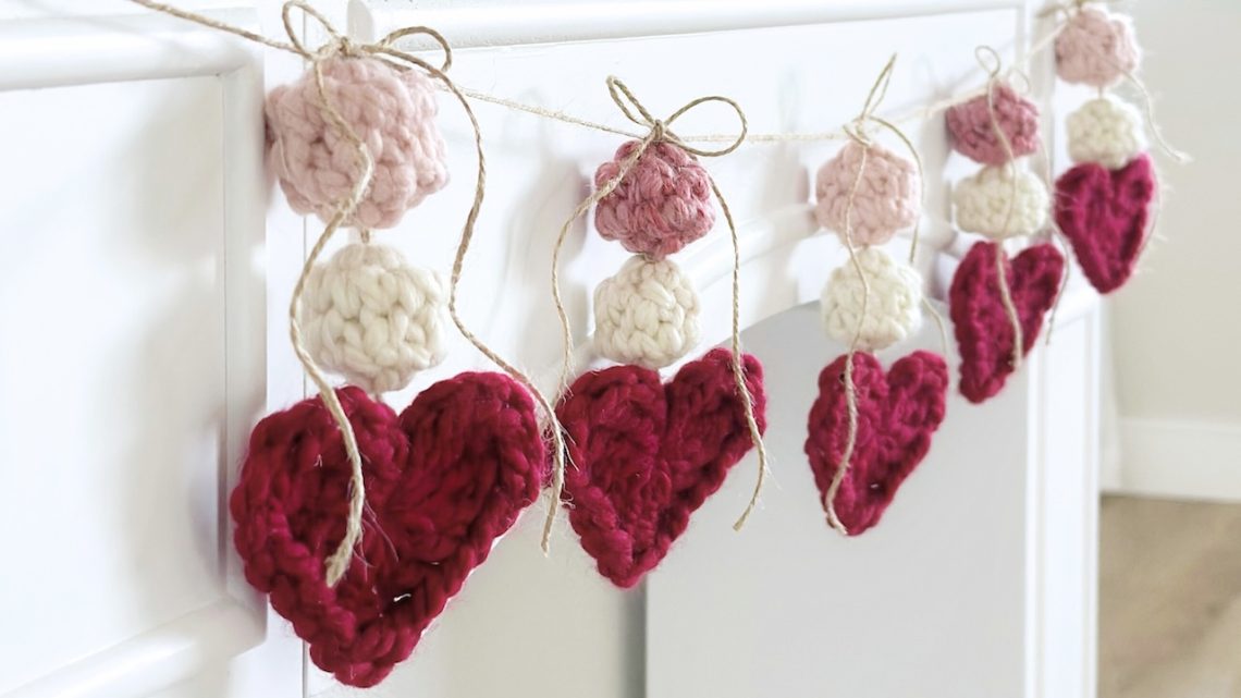The String of Hearts Crochet Garland Pattern